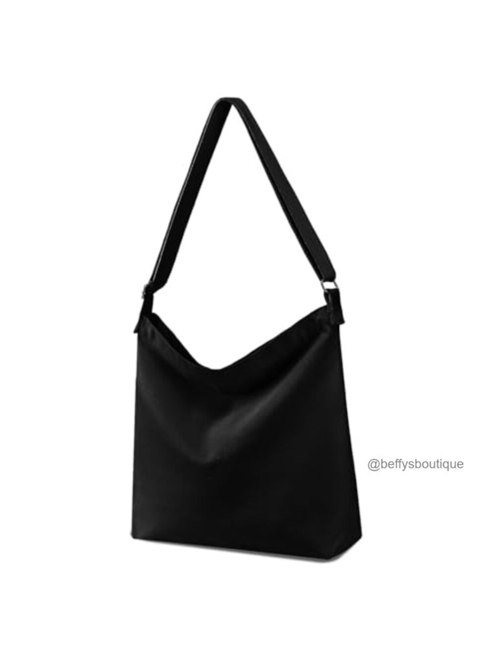 Canvas Crossbody Tote Hobo Bag Large Recycled Polyester-Cotton